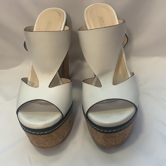 Jimmy Choo 39.5 white platforms - Picture 2 of 5
